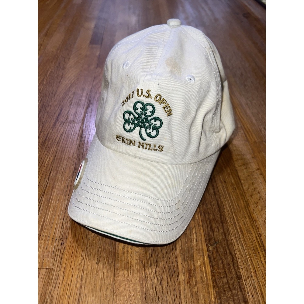 2017‎ US Open Erin Hills White Ball Cap Hat Adjustable Baseball Adult USGA